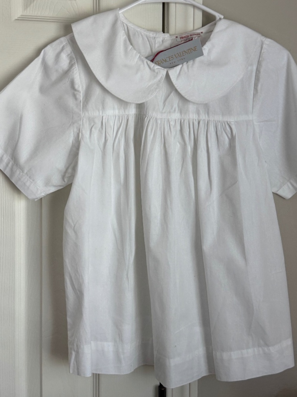 NWT, FRANCES VALENTINE, ANABELLE OVERSIZED PETER PAN COLLAR TOP